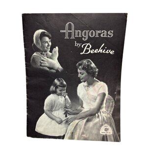 Vintage Beehive Angoras Knitting Pattern Booklet By Patons & Baldwins